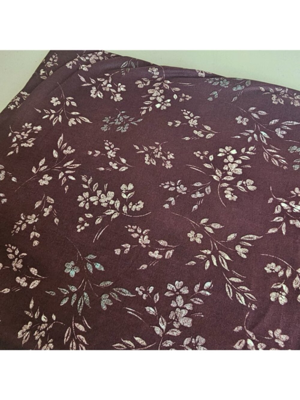 Joann Exclusive Floral Fabric Lot 2 Cuts 61x110 61x36 Rayon Polyester - Picture 6 of 7